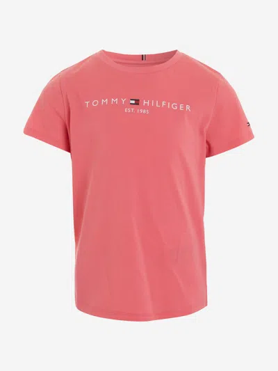 Tommy Hilfiger Kids' Girls Essential T-shirt In Pink
