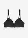 Tommy Hilfiger Girls Fixed Foam Triangle Bra In Black