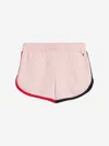 Tommy Hilfiger Girls Global Stripe Shorts In Pink