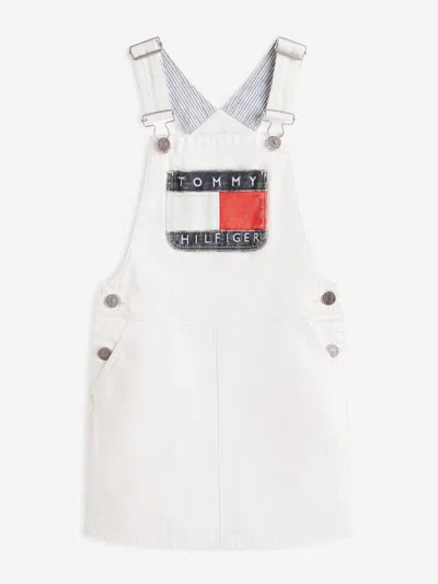 Tommy Hilfiger Babies'  Girls Heritage Dungaree Dress In White