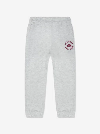 Tommy Hilfiger Babies' Girls Hilfiger Crest Varsity Sweatpants In Grey