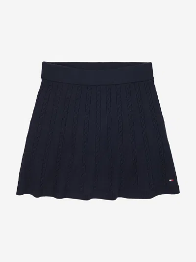 Tommy Hilfiger Kids'  Girls Mini Cable Knit Skirt In Blue