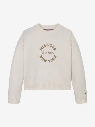 Tommy Hilfiger Girls New York Jumper In White