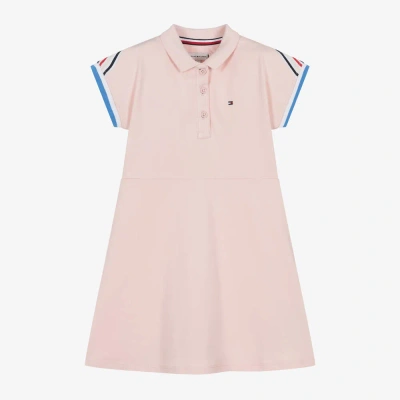 Tommy Hilfiger Kids' Girls Pink Cotton Piqué Polo Dress