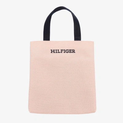 Tommy Hilfiger Kids' Girls Pink Mesh Shoulder Bag (30cm)