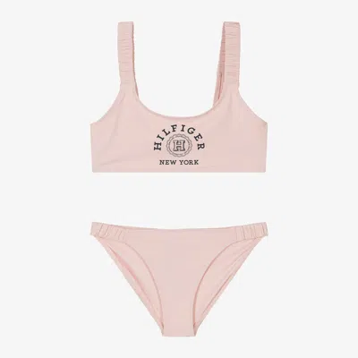 Tommy Hilfiger Kids' Girls Pink Monogram Bikini