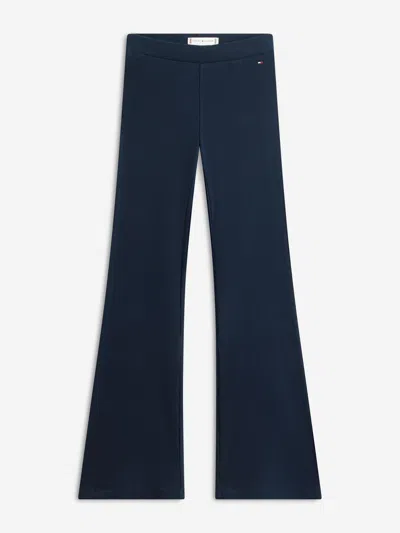 Tommy Hilfiger Babies'  Girls Rib Flare Leggings In Blue