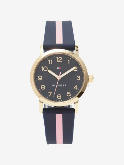 Tommy Hilfiger Kids'  Girls Strap Watch In Blue