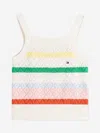 Tommy Hilfiger Girls Striped Crochet Top In Multi