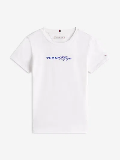 Tommy Hilfiger Babies'  Girls Tommy Script T-shirt In White