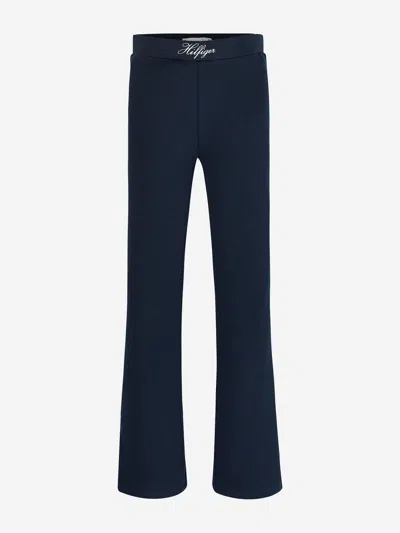 Tommy Hilfiger Kids'  Girls Varsity Flare Leggings In Blue