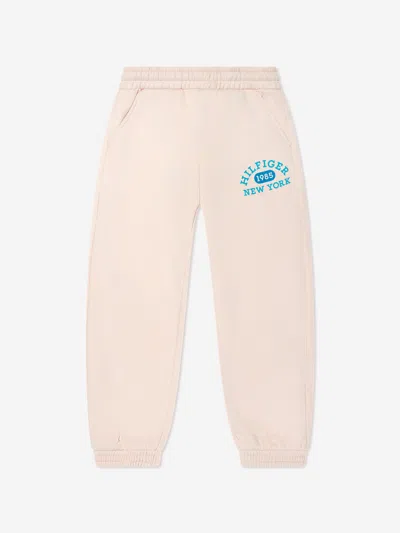 Tommy Hilfiger Kids' Girls Varsity Sweatpants In Beige