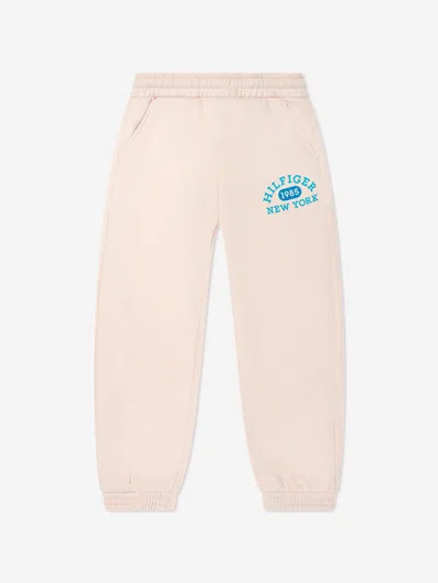 Tommy Hilfiger Babies' Girls Varsity Sweatpants In Beige
