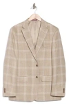 TOMMY HILFIGER TOMMY HILFIGER GLEN PLAID NOTCH LAPEL BLAZER
