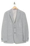 Tommy Hilfiger Glen Plaid Recycled Polyester Blend Suit Jacket In Gray