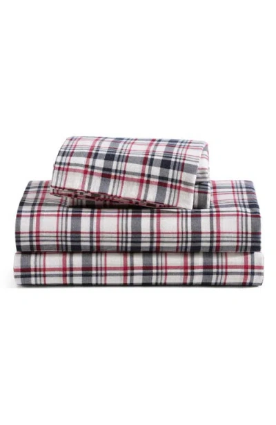 Tommy Hilfiger Glenbrook Plaid Cotton Flannel Sheet Set In Multi