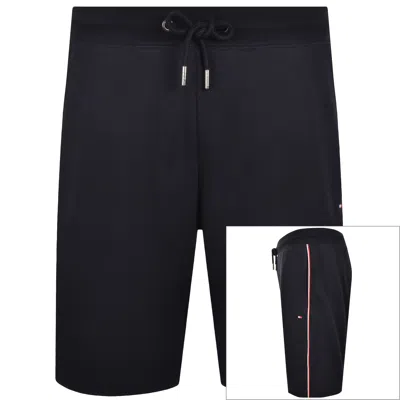 Tommy Hilfiger Global Stripe Sweat Shorts Navy In Blue