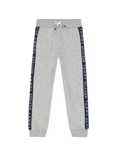 Tommy Hilfiger Glow-in-the-dark Organic Cotton Joggers In Gray