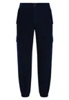 Tommy Hilfiger Gmd El Cuff Corduroy Cargo Pants In Blu