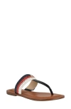 Tommy Hilfiger Gojia Flip Flop In Dark Blue,red