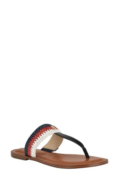 Tommy Hilfiger Gojia Flip Flop In Dark Blue,red