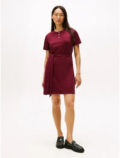 Tommy Hilfiger Gold In Burgundy