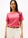 Tommy Hilfiger Gold Button In Pink