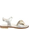 TOMMY HILFIGER GOLD SANDALS FOR GIRL WITH BOW AND LOGO