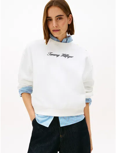 Tommy Hilfiger Long-sleeved Sweatshirt In White