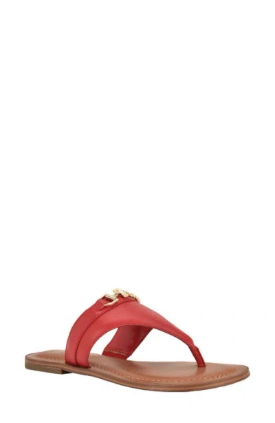 Tommy Hilfiger Goldiea Flip Flop In Red