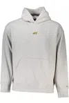 Tommy Hilfiger Chic Gray Hooded Sweatshirt With Signature Embroidery In Gray