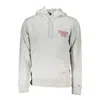 Tommy Hilfiger Elegant Gray Cotton Hooded Sweatshirt