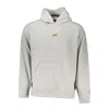 Tommy Hilfiger Chic Gray Hooded Sweatshirt With Signature Embroidery In Gray