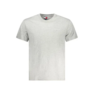 Tommy Hilfiger Gray Cotton Men T-shirt