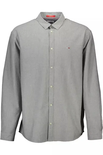Tommy Hilfiger Gray Cotton Shirt