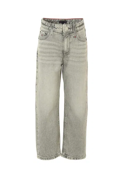 Tommy Hilfiger Kids' Gray Jeans For Boy With Logo
