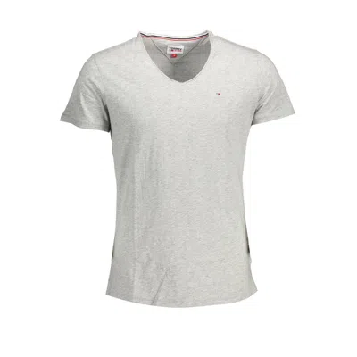 Tommy Hilfiger Gray Polyester Men T-shirt In Grey