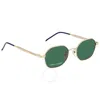 Tommy Hilfiger Green Geometric Unisex Sunglasses Th 1677/g/s 0j5g/qt 52