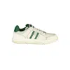 Tommy Hilfiger Green Leather Men Sneaker In White