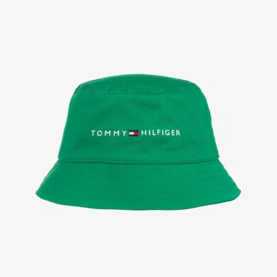 Tommy Hilfiger Green Organic Cotton Bucket Hat