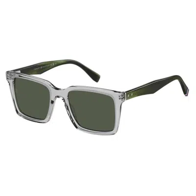 Tommy Hilfiger Green Square Men's Sunglasses Th 2067/s 0kb7/qt 53
