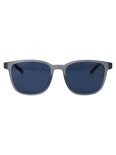 Tommy Hilfiger Grey Blue Eco Polyamide Sunglasses