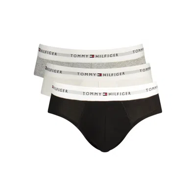 Tommy Hilfiger Grey Cotton Men's Briefs In Black
