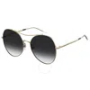Tommy Hilfiger Grey Gradient Pilot Ladies Sunglasses Th 1668/s 02f7/9o 59