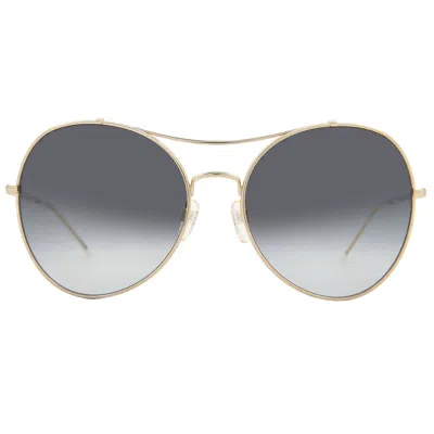 Tommy Hilfiger Grey Gradient Pilot Ladies Sunglasses Th 1668/s 02f7/9o 59 In Gold