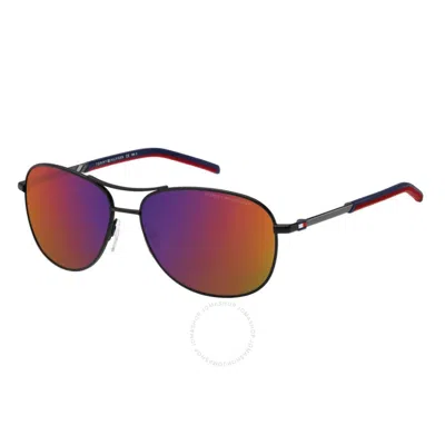 Tommy Hilfiger Grey Infrared Pilot Men's Sunglasses Th 2023/s 0003/mi 59