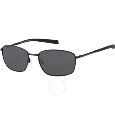Tommy Hilfiger Grey Rectangular Men's Sunglasses Th 1768/s 0003/ir 56