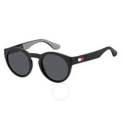 Tommy Hilfiger Grey Round Unisex Sunglasses Th 1555/s 008a/ir 48