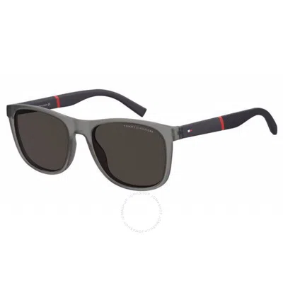 Tommy Hilfiger Grey Square Men's Sunglasses Th 2042/s 0riw/ir 54 In Gray