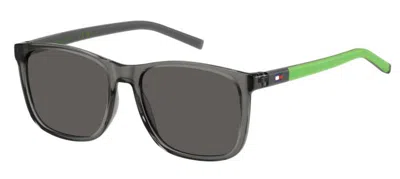 Tommy Hilfiger Grey Square Unisex Sunglasses Th 2120/s 03u5/ir 50 In Gray